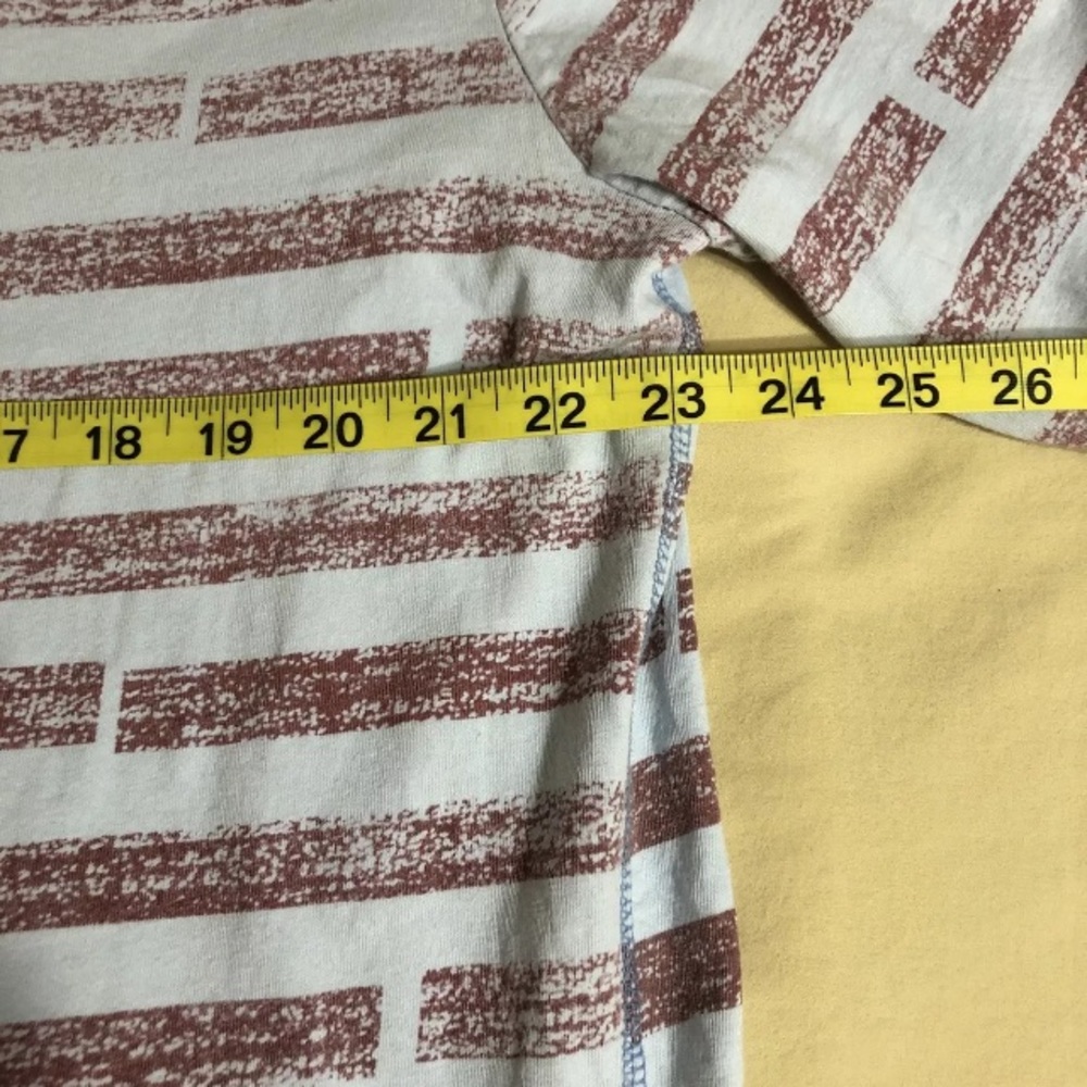 Hurley Mens Blue Red Striped T Shirt XXL 2XL Short Sleeve Surf Surfer Cotton - Picture 7 of 10